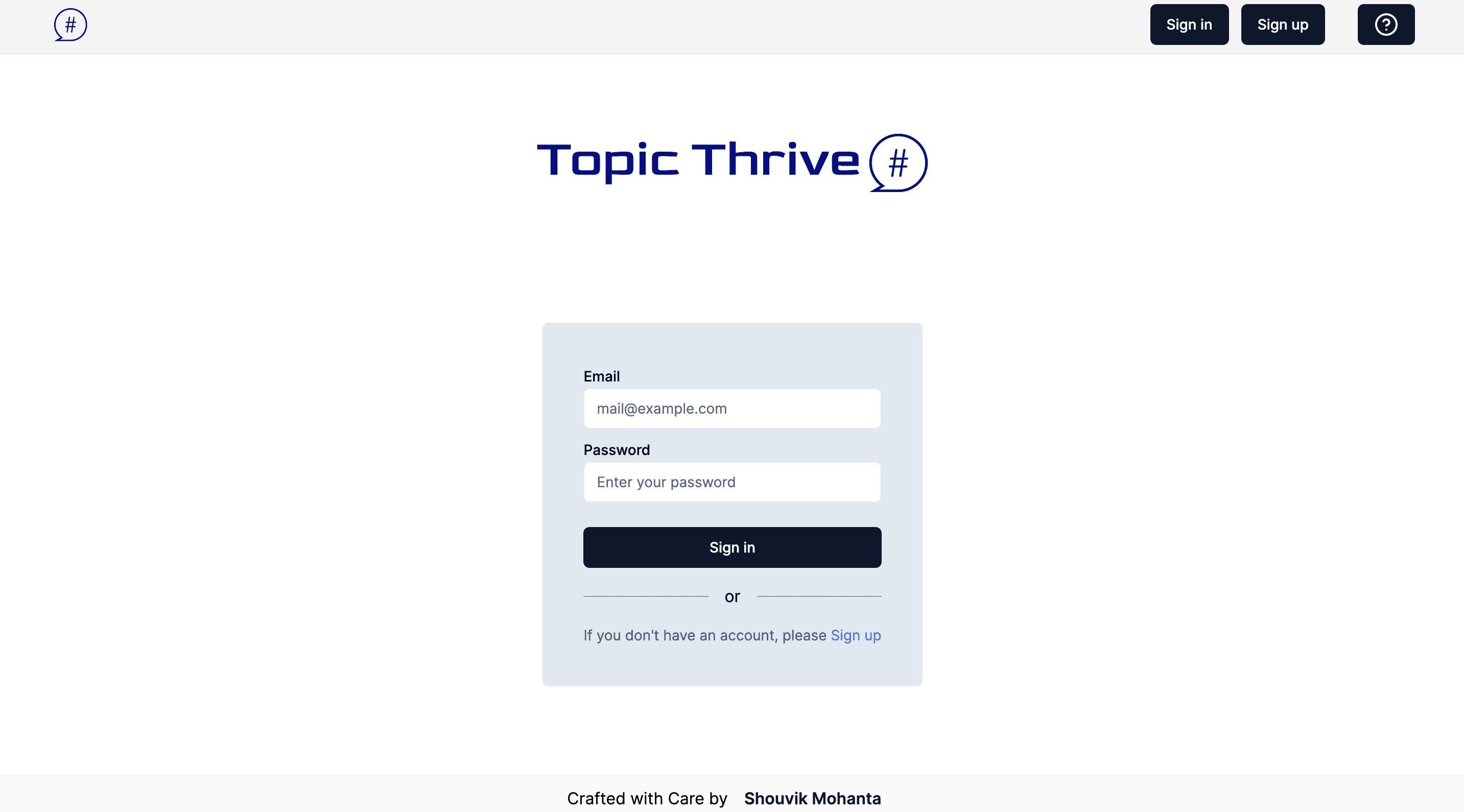Topic Thrive